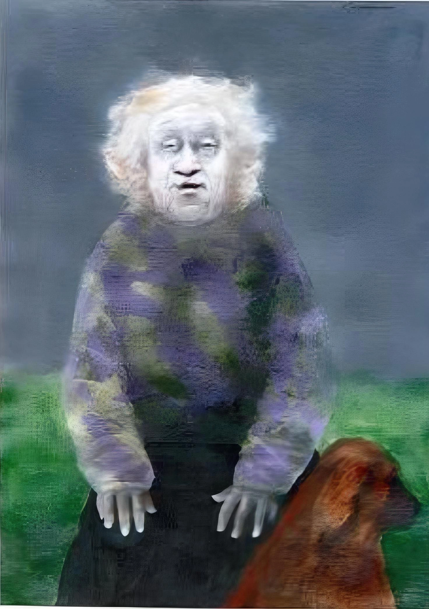 Lady with loyal friend