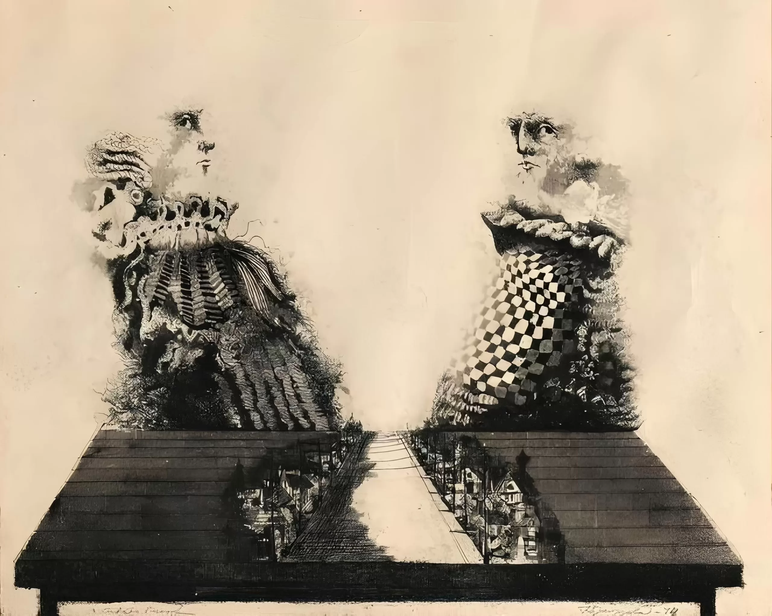 Street Scene with Two Figures